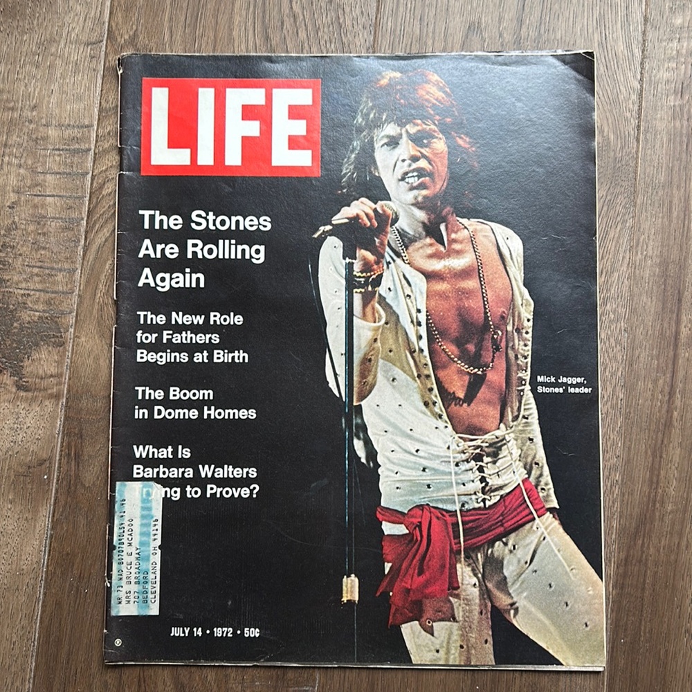 Life Magazine The Stones Are Rolling Again July 14 1972
